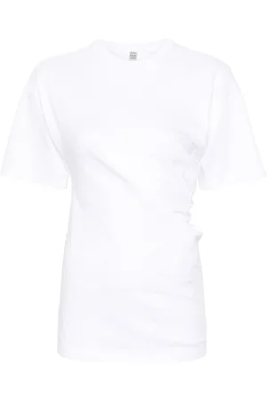 Totême Asymmetric organic cotton T-shirt