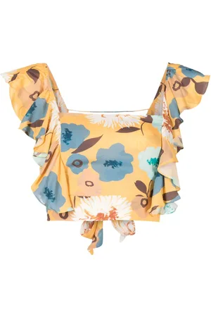 CLUBE BOSSA Lubba floral crop top