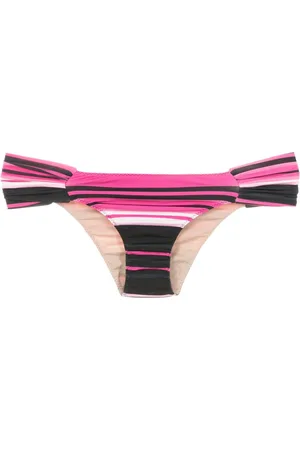 CLUBE BOSSA Ricy stripe-print bikini bottoms