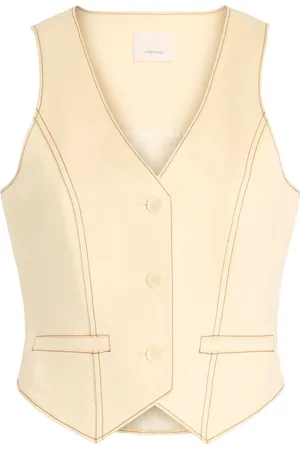 Cinq A Sept Lio cotton contrast-stitch vest