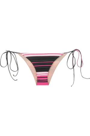 CLUBE BOSSA Aava stripe-print bikini bottoms