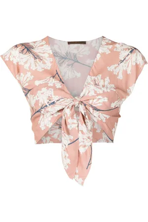 CLUBE BOSSA Gert floral-print crop top