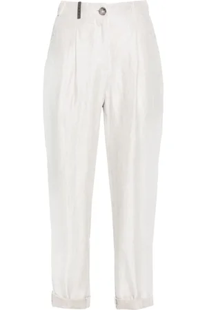 PESERICO SIGN Cropped tailored trousers