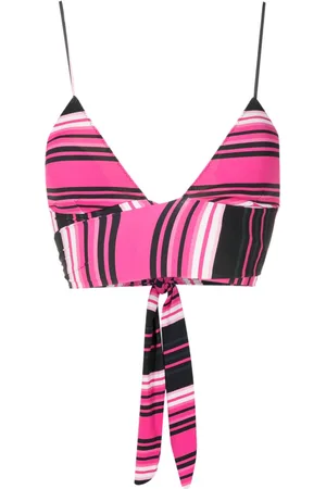 CLUBE BOSSA Havel stripe-print bikini top