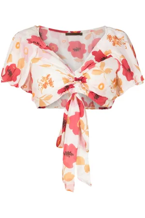 CLUBE BOSSA Bevita floral crop top