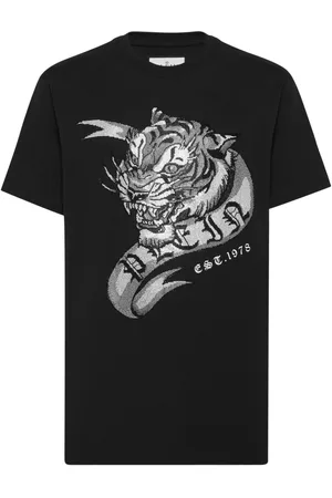 Philipp Plein SS Tattoo tiger-print t-shirt
