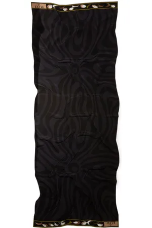 Puccini Marmo-print silk scarf