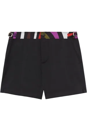 Puccini Marmo-print swim shorts