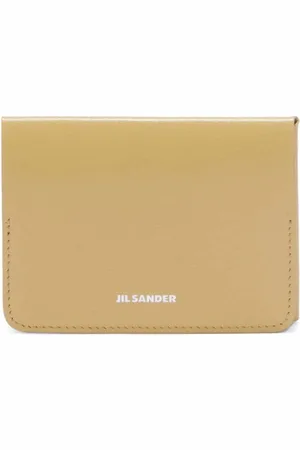 Jil Sander Logo-stamp leather card holder