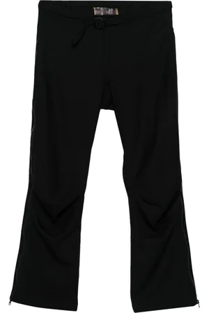 GR10K Belted straight-leg trousers