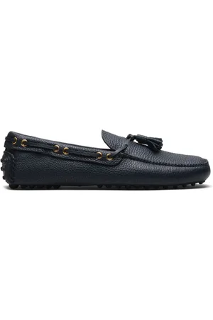 CAR SHOE Tassel-detail leather boat shoes