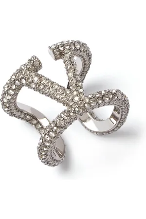 VALENTINO GARAVANI VLogo Signature crystal ring