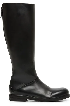 MARSÈLL Back zip leather boots