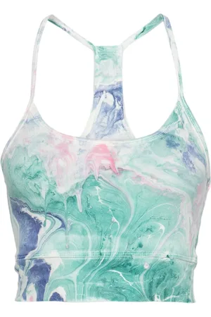 Electric & Rose Mia marbled-pattern sports bra