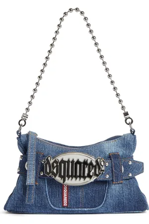 Dsquared2 Gothic denim clutch bag