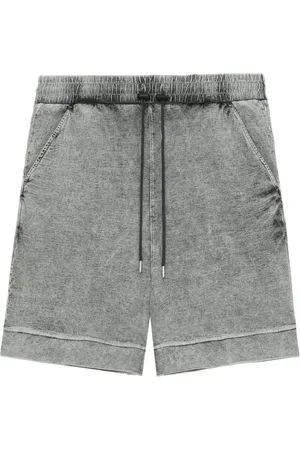 FIVE CM Bleached-effect cotton shorts