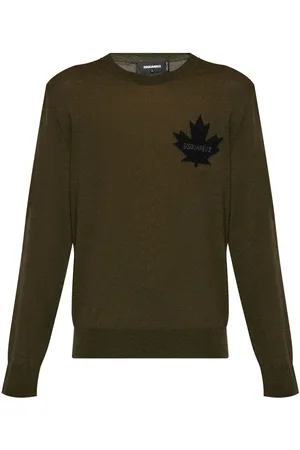 Dsquared2 Maple Leaf-intarsia jumper