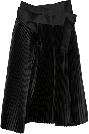 JUNYA WATANABE Pleated midi satin skirt