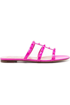 VALENTINO GARAVANI Rockstud-embellished slip-on sandals