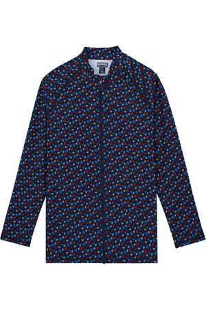 Vilebrequin Logo-print zip-up shirt