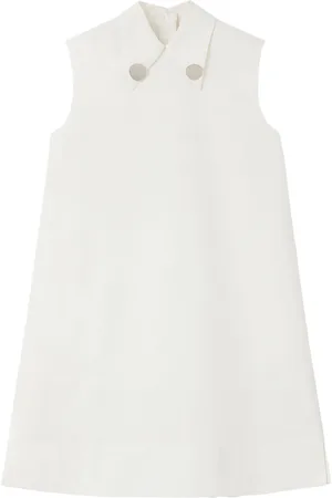 Jil Sander Straight-point collar cotton-blend dress