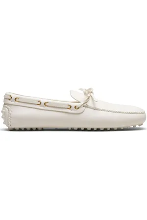 CAR SHOE Lace-up leather boat shoes