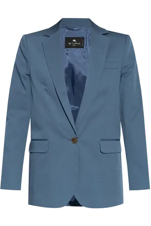 Etro Single-breasted cotton blazer