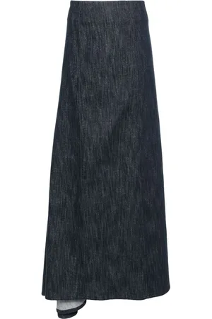 Brunello Cucinelli Denim maxi skirt
