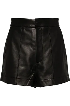 MATICEVSKI High-waisted leather shorts