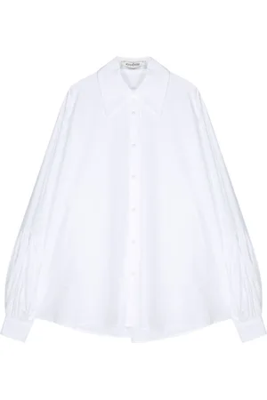 KIMHEKIM Oversize-collar poplin shirt