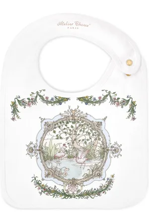 Atelier Choux Tapestry-print organic cotton bib