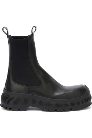 Jil Sander Logo-embossed leather boots