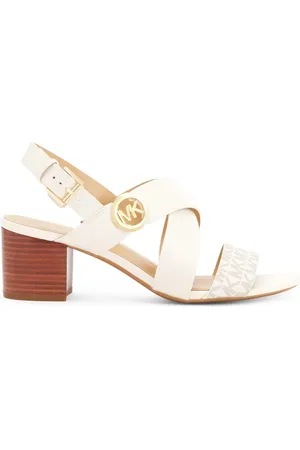 Michael Kors Vera logo-plaque leather sandals