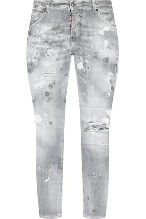 Dsquared2 Logo-patch cotton-blend jeans