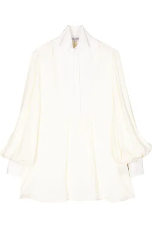 DICE KAYEK Wingtip-collar silk shirt