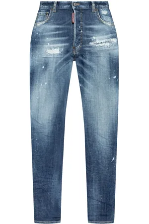 Dsquared2 Logo-patch cotton jeans