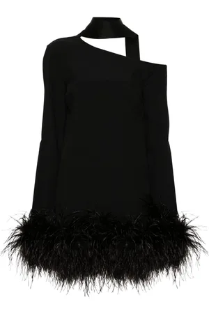 ‎Taller Marmo‎ Adige feather-trim minidress