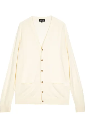 MAN ON THE BOON. Knitted wool cardigan