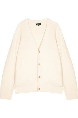 MAN ON THE BOON. Waffle knit cotton-blend cardigan
