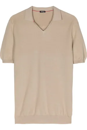 Kiton Fine-knit cotton polo shirt