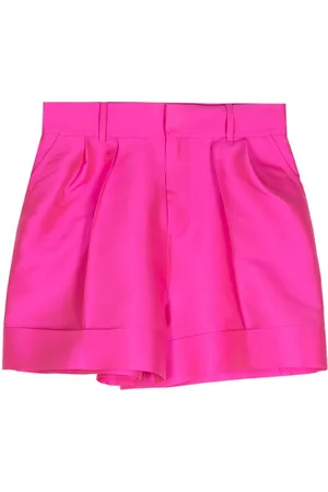 DICE KAYEK Satin-finish mini shorts