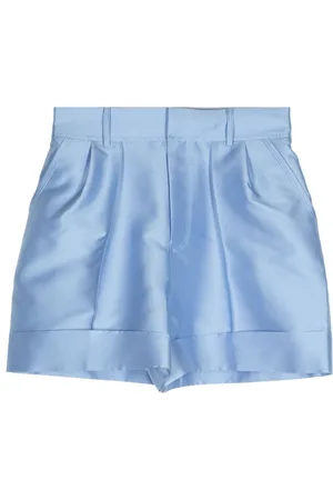 DICE KAYEK Satin-finish mini shorts
