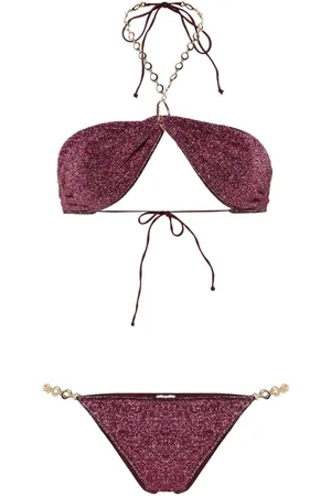 Oseree Lumière O Chain lurex bikini