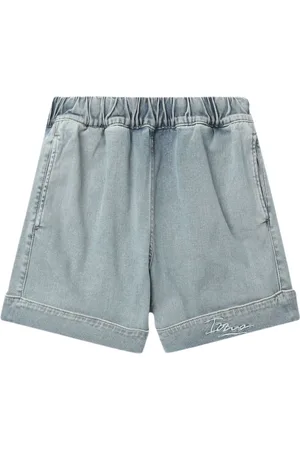 Izzue Logo-embroidered cotton-blend shorts
