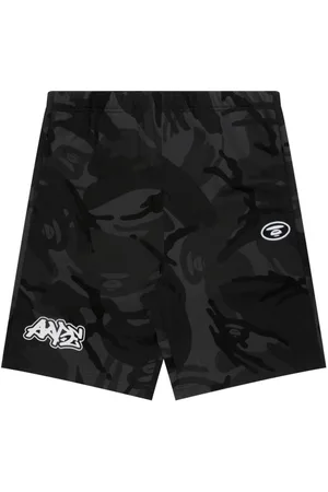 A Bathing Ape Camouflage-print track shorts