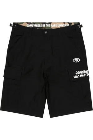 A Bathing Ape Logo-appliqué cargo shorts