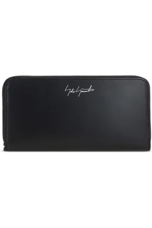 YOHJI YAMAMOTO Logo-print leather wallet