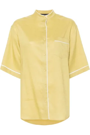 Fabiana Filippi Contrast-trim linen shirt