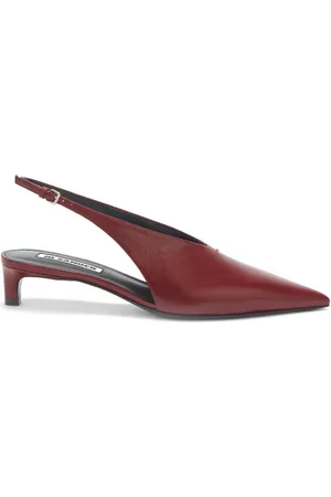 Jil Sander 45mm slingback leather pumps