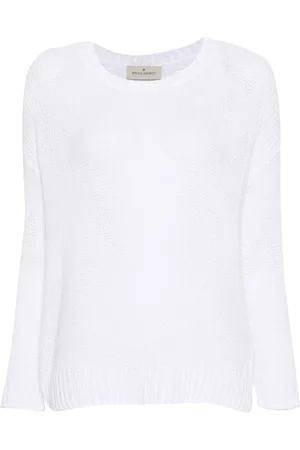 BRUNO MANETTI Crew-neck open-knit jumper
